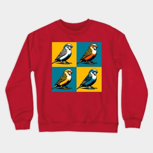 Pop Canary Art - Cool Birds Crewneck Sweatshirt